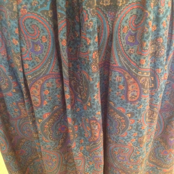 Vintage paisley print Midi Skirt - Picture 2 of 6
